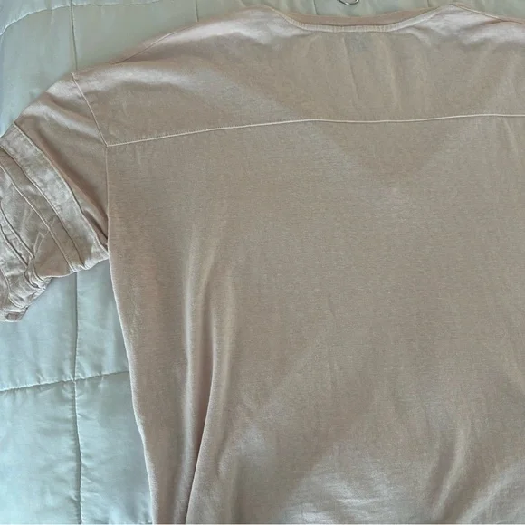 Wrap London Soft Pink V-Neck Tee Organic Cotton 💕 - Picture 4 of 7